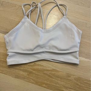 Off white Adidas sports bra